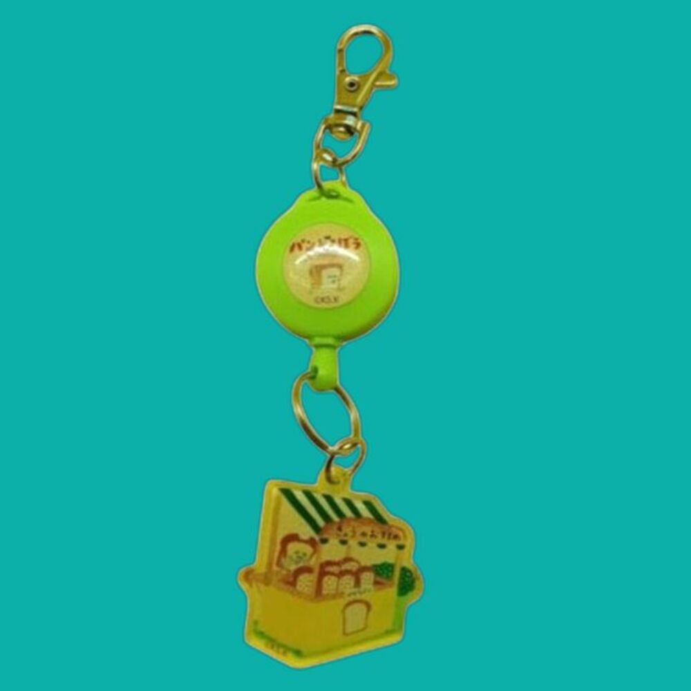Pan Dorobo (bread thief) keychain with reel